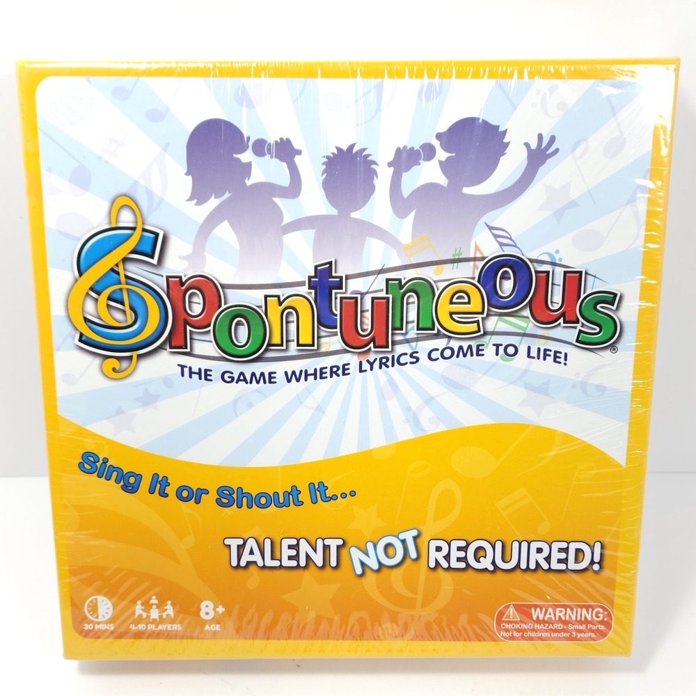 Spontuneous -‎ The Song Game - Sing It or Shout It - Family Party Board Game